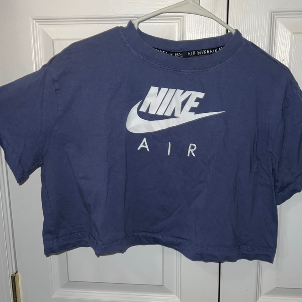 Purple Nike crop top